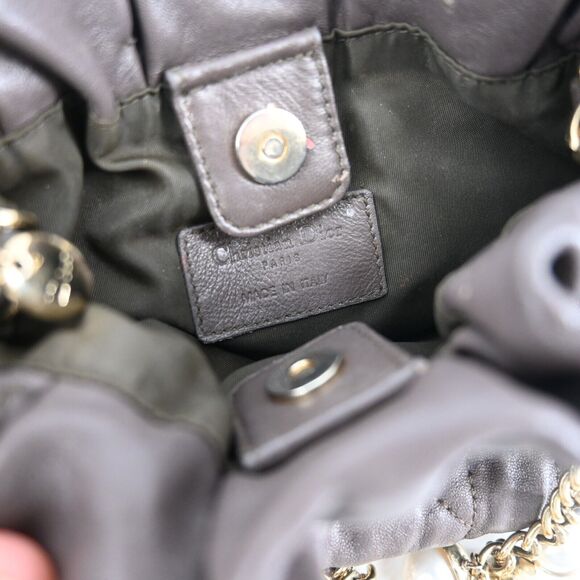 CHRISTIAN DIOR Delices Faux Pearls Cannage Quilt Leather Mini Bag - Picture 14 of 15